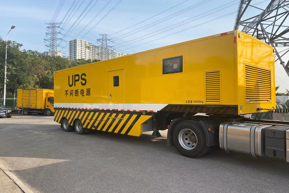 阳谷发电机租赁施工现场